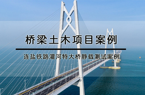 【連鹽鐵路灌河特大橋】靜載測(cè)試案例